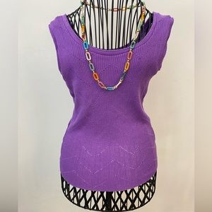 Purple tank top size M